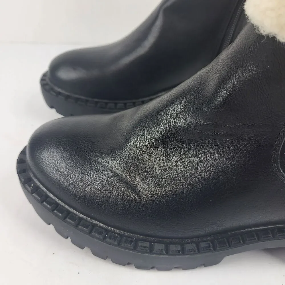 New York & Company Nelli Bootie Faux Shearling Fits Size 6.5